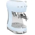 Produktbild: Smeg Espressomaschine ECF02PBEU 50er Retro Style, mit Milchaufschäumer, 1,1 Liter, Kunststoff, blau