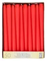 Produktbild: 50 STARPAK Leuchterkerzen, 22 mm, rot, 50er Pack