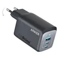 Produktbild: Anker 735 Wall Charger, 67 W, 3 Geräte Gleichzeitig, 2xUSB-C, 1xUSB-A, schwarz
