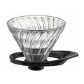 Produktbild: HARIO V60 Hitzebeständiger Glas-Kaffeetropfer 02 für 1-2 Tassen, schwarz, made in Japan VDGR-02-B [Parallelimport Waren](japan import)