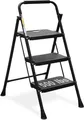 Produktbild: HBTower 3-Stufen-Leiter mit breitem Anti-Rutsch-Pedal, 228KG (50B x 101H cm)