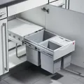 Produktbild: Format Einbauabfallsammler, Raumspar-Tandem, 364213,KB 400, 35l, hellgrau