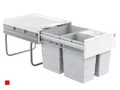 Produktbild: Hailo AS Raumspar Tandem - 3642131 Einbau Abfallsammler Abfallsystem 3Eimer