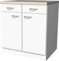 Produktbild: Küchenunterschrank - 80 cm breit - Weiß – Witus