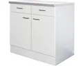 Produktbild: Flex Well Unterschrank mit Schublade und Drehtür Wito BxTxH 80 x 60 x 85 cm weiß
