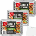 Produktbild: Gut&Günstig Alu Grillschalen mit Fettauffangrillen 3x10 Stk usy Block