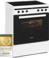 Produktbild: Exquisit EHI 60-3.1 Elektro-Standherd | Induktions-Kochfeld | Ober- / Unterhitze | Grill | Umluft | Multifunktionsbackofen | Weiß