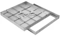 Produktbild: Schachtabdeckung Edelstahl 700x700 Höhe 50 mm Revisionsschacht Gullideckel Auspflasterbar EN - 124