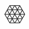 Produktbild: Zone Denmark Untersetzer Triangles Glasuntersetzer Getränkeuntersetzer Black