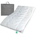 Produktbild: Warme Allergiker Winter Bettdecke Duo Steppbett Klimafaser 135x200 60° - Weiß