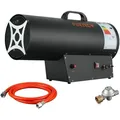 Produktbild: Fuxtec Gasheizgebläse Gh51 – Regulierbarer Gasheizstrahler 50kw Mit Thermostat – Bauheizer/gasheizer 650 M3/h Luftdurchsatz Heizgebläse Inkl. Druckminderer & Überhitzungsschutz