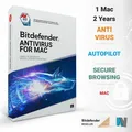 Produktbild: Bitdefender Antivirus für Mac 2025 1 Mac 2 Jahre