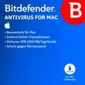 Produktbild: Bitdefender ANTIVIRUS FOR MAC 2026 / 1 Gerät / 2 Jahre / KEY (ESD)