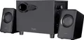 Produktbild: Trust Avora 2.1 PC Lautsprecher mit Subwoofer, 18 W (9 W RMS), Computer Boxen, Kompaktes Format, USB-Betrieb, 3,5 mm AUX Klinke, Lautsprecherset für PC/Laptop - Schwarz