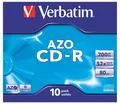 Produktbild: Verbatim CD-R 700MB 52x 10er Jewel Case 43327