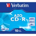Produktbild: 10x Verbatim CD-R Rohlinge 700 MB 52x Schreiben Jewel Case