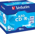 Produktbild: Verbatim CD-R 80min/700MB/52x 43327 (VE10) Blu-ray-Rohlinge CD-R
