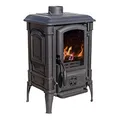 Produktbild: EEK  Kaminofen Gusseisen Ofen Antik Holz Guca Arina Holzofen Klein 6,5 kW Kamin Gusseisenofen Dauerbrandofen Werkstattofen Hüttenofen Heizofen