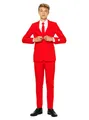 Produktbild: Teen Red Devil - Ausgefallener Jungenanzug für Teens mit Stil Kindergröße: