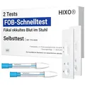 Produktbild: 2x Darmkrebs Selbsttest – Stuhltest auf okkultes Blut (FOB-Test) – Früherkennung für Darmgesundheit & Magen-Darm-Probleme – Ergebnis in 5 Minuten – Zuhause durchführbar