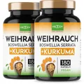 Produktbild: 2x Weihrauchkapseln hochdosiert Boswellia Serrata 2000mg Tagesdosis  2x 180 S...