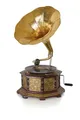 Produktbild: Trichtergrammophon Messing Grammphon Antik Schellackpalle Gramophone Art Deco lup010 Palazzo Exklusiv