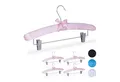 Produktbild: relaxdays Kleiderbügel 10 x Satin Kleiderbügel rosa