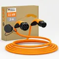 Produktbild: LAPP Mobility Helix Typ 2 Ladekabel 22 KW/Selbstaufrollend / 32 A / 3-Phasig/E-Auto Ladekabel/Mode 3 / 3m, Orange