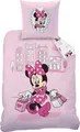 Produktbild: Disney Minnie Mouse Bettbezug, Shopping – 140 x 200 cm + 1 x 63 x 63 cm – Baumwolle