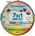 Produktbild: 7in1 Sandspielzeug rot ,Eimer, Sieb, Schaufel, Löffel+Formen, Schildkröt Neu OVP