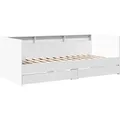 Produktbild: Tagesbett mit Schubladen ohne Matratze Weiß 100x200 cm Vidaxl