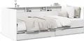 Produktbild: vidaXL Tagesbett mit Schubladen ohne Matratze Weiß 100x200 cm