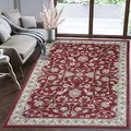Produktbild: Mazovia Orientalisch Teppich - Traditioneller Teppich für Wohnzimmer, Esszimmer - Orient Teppiche Ornament - ÖKO-TEX Wohnzimmerteppich Rot - 120 x 170 cm