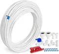 Produktbild: 15m Wasserzulaufleitung Universal Anschluss-Set Wasserschlauch 6,35mm (1/4