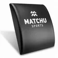 Produktbild: MATCHU - Ab matt - Bauchmuskelmatte - Untere Rückenstütze - Sit up Matte - Bauchmuskeltrainer - Sit up - Anti-Rutsch - 36x30x7cm - 500 Gramm - Schaumstoff/Kunstleder - Schwarz/Weiß