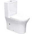 Produktbild: Stand-WC Toilette Aachen304T Stand Toilette aus Keramik Spülrandloses wc bodenstehenden Toiletten - Mai&mai