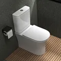 Produktbild: Mai & Mai Stand-WC Aachen304T aus Keramik spülrandloses-WC Weiß bodenstehende-Toilette inkl.Spülkasten