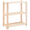 Produktbild: Lagerregal mit 3 Böden 80×38×90 cm Kiefer Massivholz 150 kg