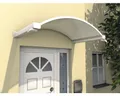 Produktbild: Gutta Bogenvordach NO 160x90 cm weiß mit Polycarbonat-Abdeckung klar