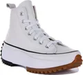 Produktbild: Converse Run Star Hike Foundational Leather Schnürung Plattform Turnschuhe Weiß Gummi – 5,5 UK – 39 EU – 6,5 M/8 F US / Weißer Gummi