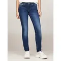 Produktbild: Tommy Jeans Skinny-fit-Jeans Tommy Jeans Damenjeans Low Waist Skinny mit Waschung, Logo-Badge blau 28