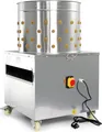 Produktbild: Fudajo Geflügelrupfmaschine 1500W mit Ø50cm Edelstahl-Trommel, 130 Rupffingern, Wasserring, Rollen für 2kg Geflügel