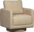Produktbild: WOOOD Drehsessel Oscar, mit weichem Chenille-Bezug, Breite 78 cm