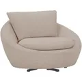 Produktbild: Lomoco Sessel, Hellbraun, Metall, Füllung: Schaumstoffflocken, 130x78x112 cm, Sitzfläche 360° drehbar, Wohnzimmer, Sessel, Sonstige Sessel