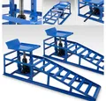 Produktbild: Bituxx Auffahrrampe 1 Paar Blau inkl. Wagenheber (Spar-Set, 2-St., MS-15207), mit hydraulischer Wagenheberfunktion