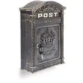 Produktbild: Relaxdays Briefkasten Antik, bronze, aus Aluguss, 31 x 44,5 x 9,5cm