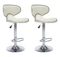Produktbild: vidaXL Barhocker Barhocker 2 Stk. Creme Kunstleder (2 St)
