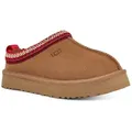 Produktbild: UGG K TAZZ Pantoffel Plateau Clog, Mule, Hausschuh mit modischer Zierborte braun 35 EU (3 US)