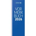 Produktbild: Brunnen Vormerkbuch 784 11x29,7cm 2 Tage/Seite Pappe blau 2026.