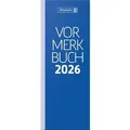 Produktbild: Vormerkbuch 784 11x29,7cm 2 Tage/Seite Pappe blau 2026